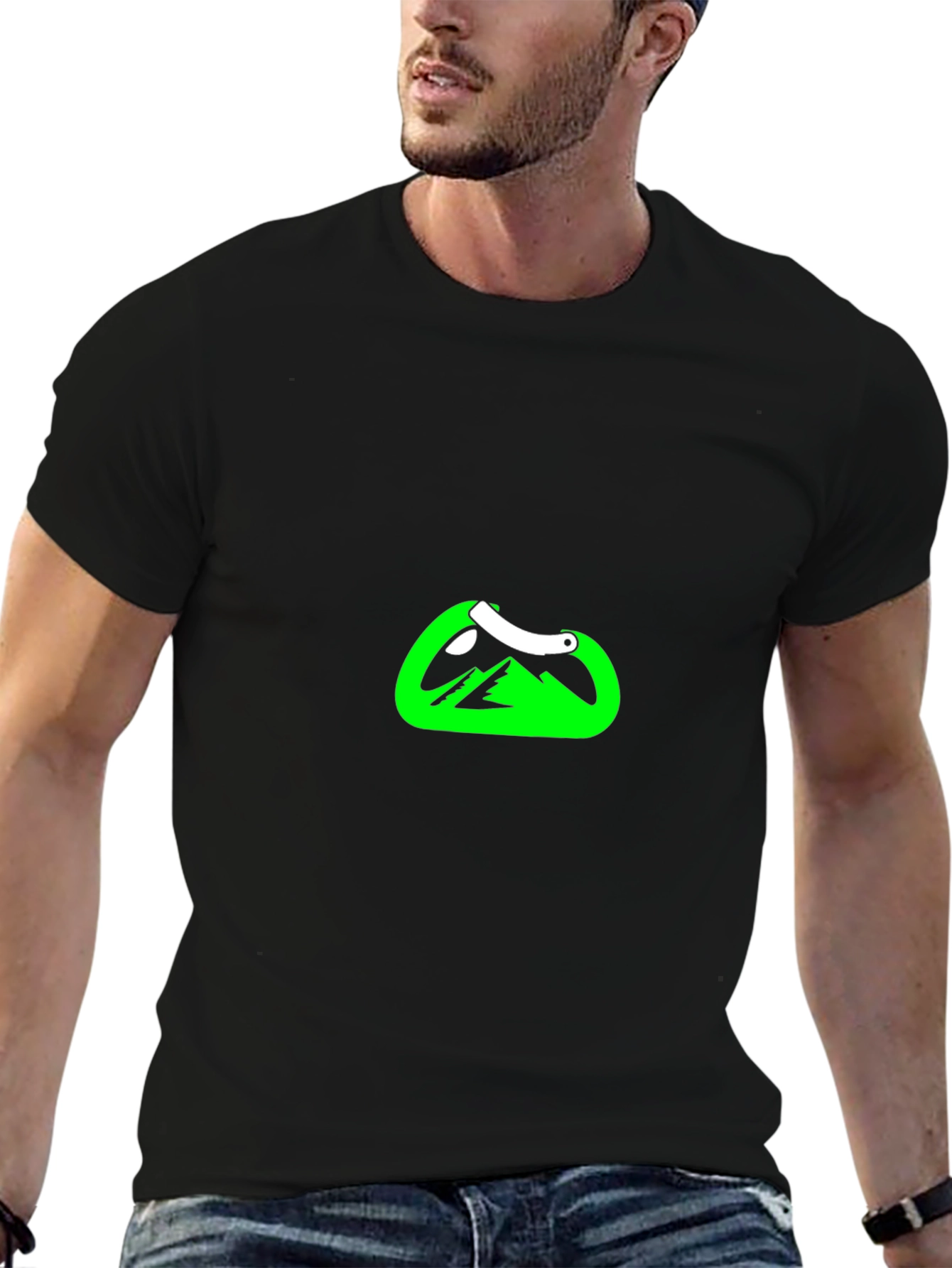 Mountain Climb Carabiner Black T-Shirt