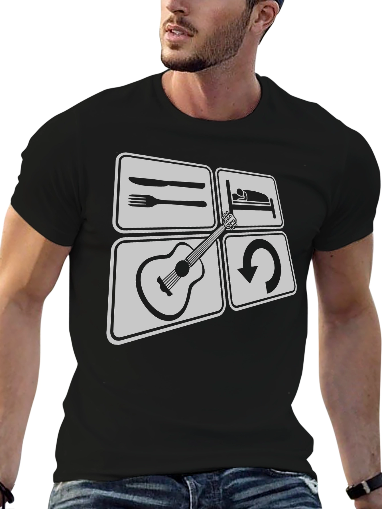 Eat Sleep Play Guitar T-Shirt