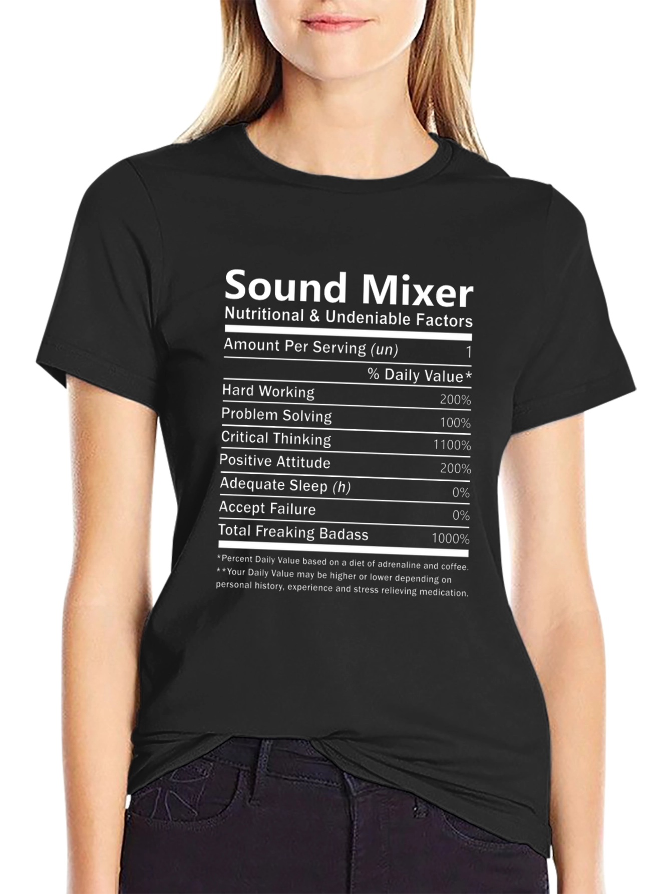 Sound Mixer Nutritional T-Shirt