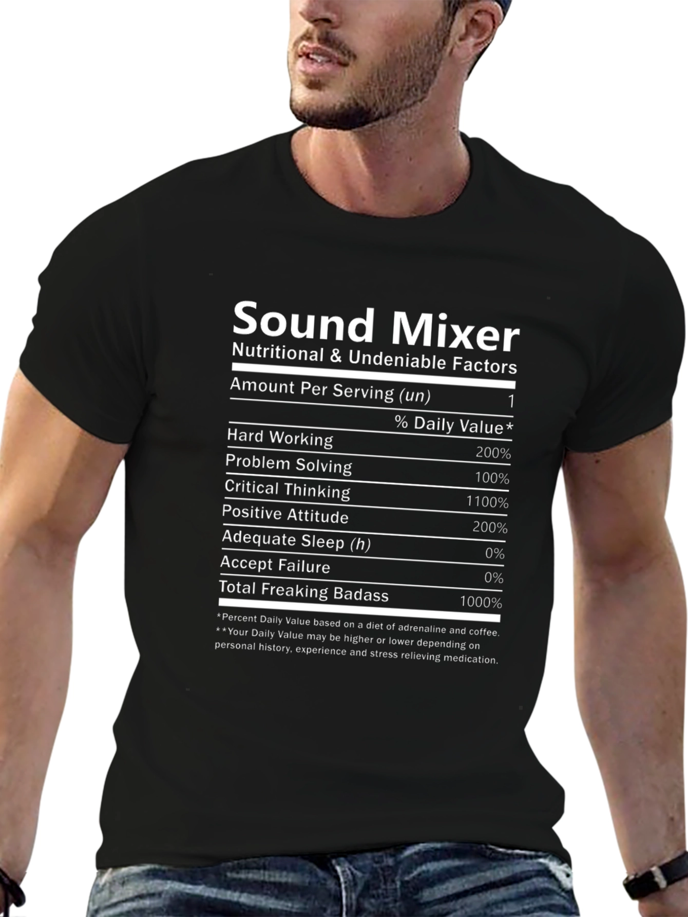 Sound Mixer Nutritional T-Shirt