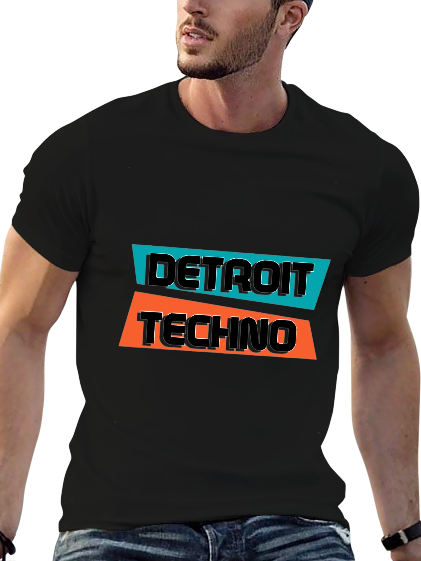 Detroit Techno Graphic Tee - Black