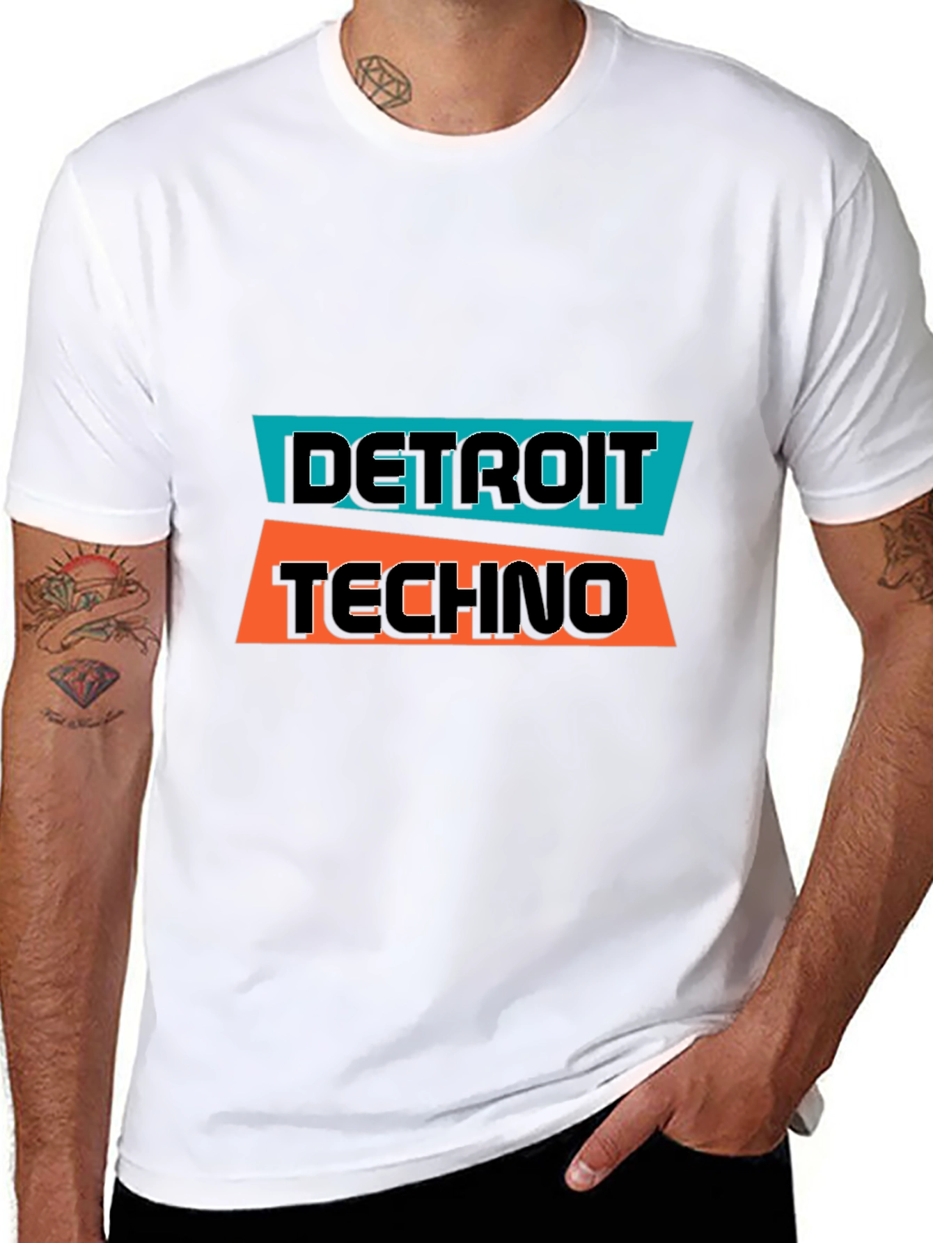 Detroit Techno Graphic Tee - Black