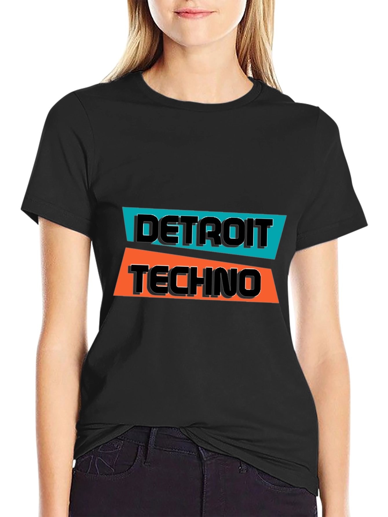 Detroit Techno Graphic Tee - Black