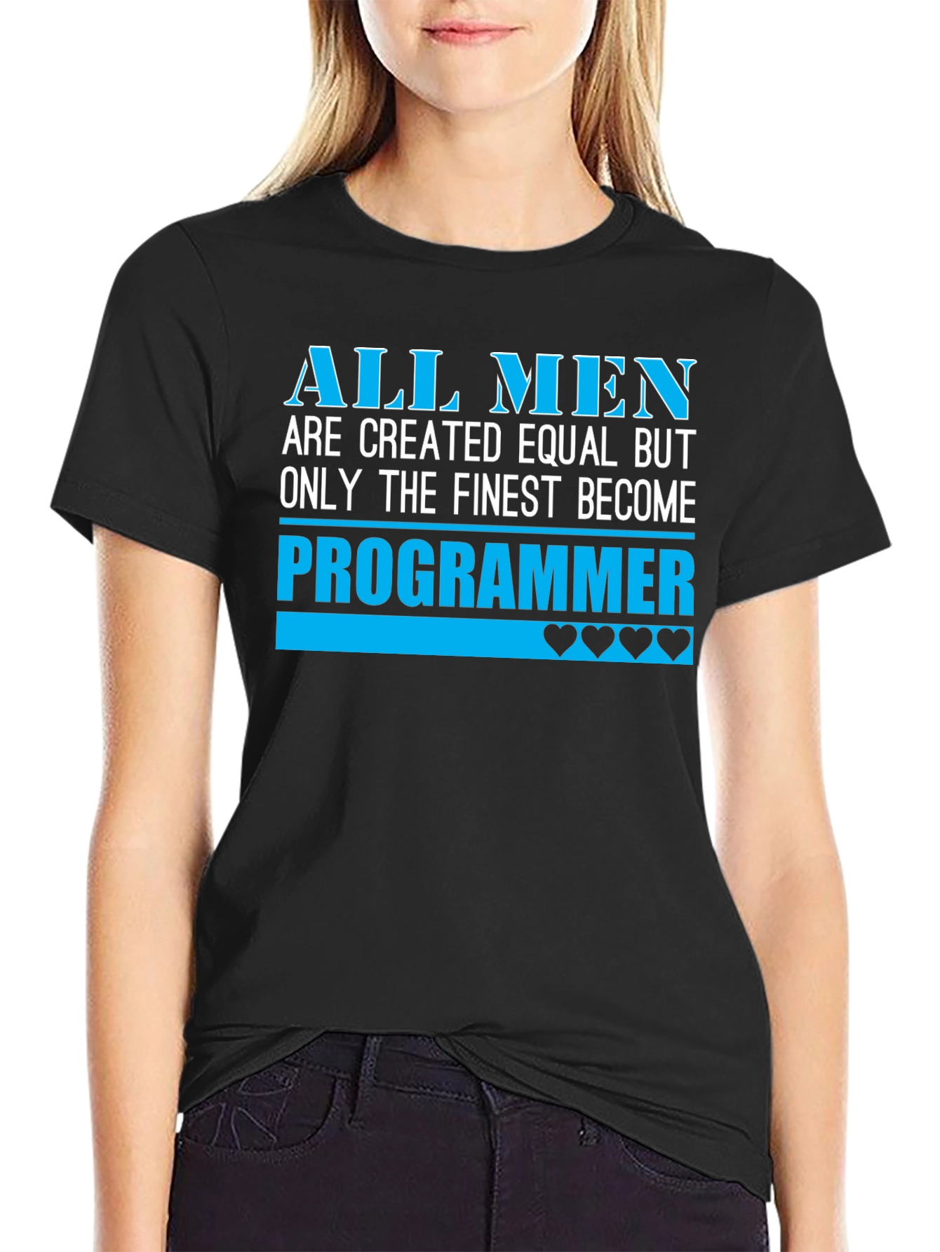 Finest Programmer Graphic T-Shirt - Black