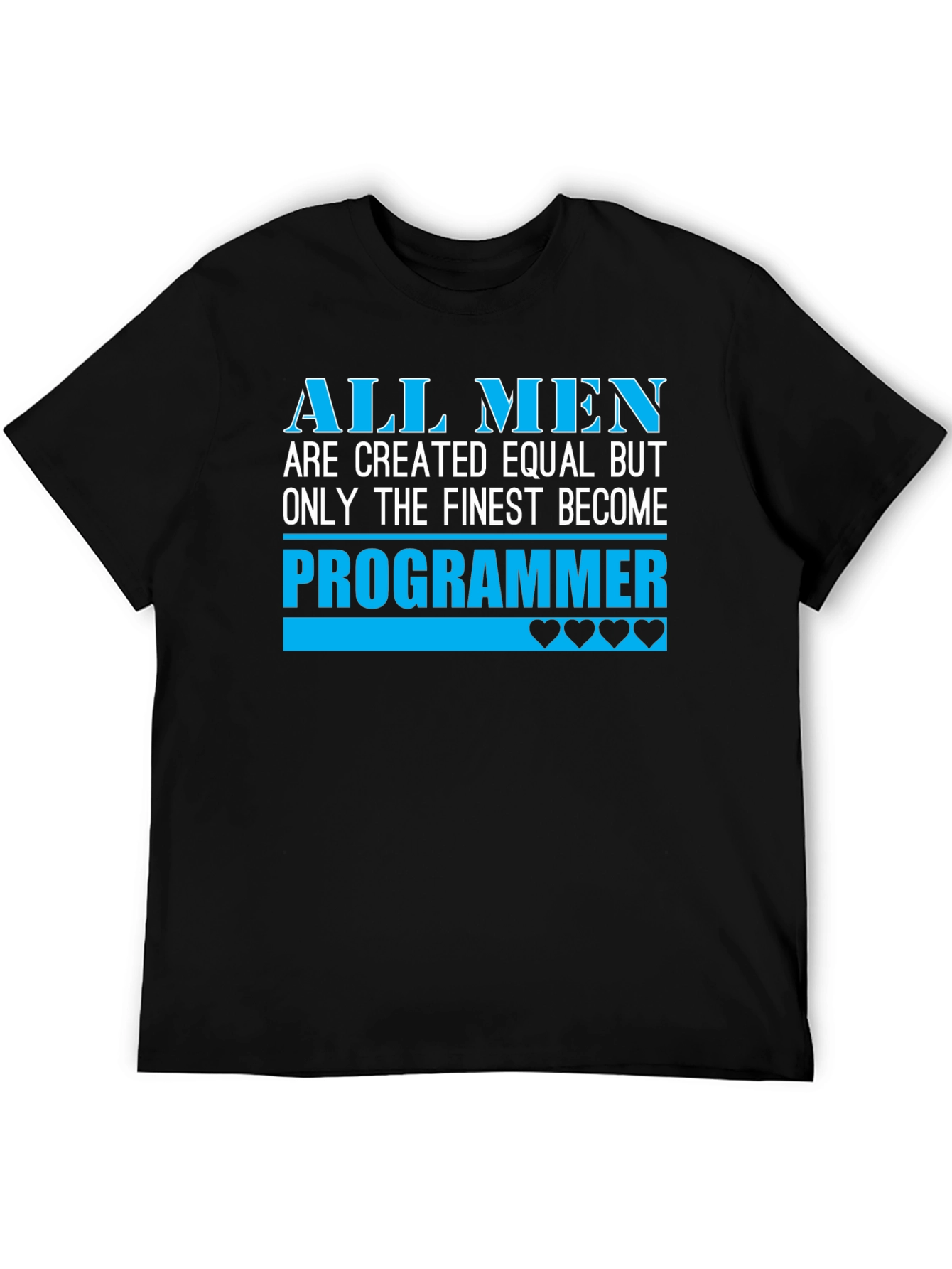 Finest Programmer Graphic T-Shirt - Black