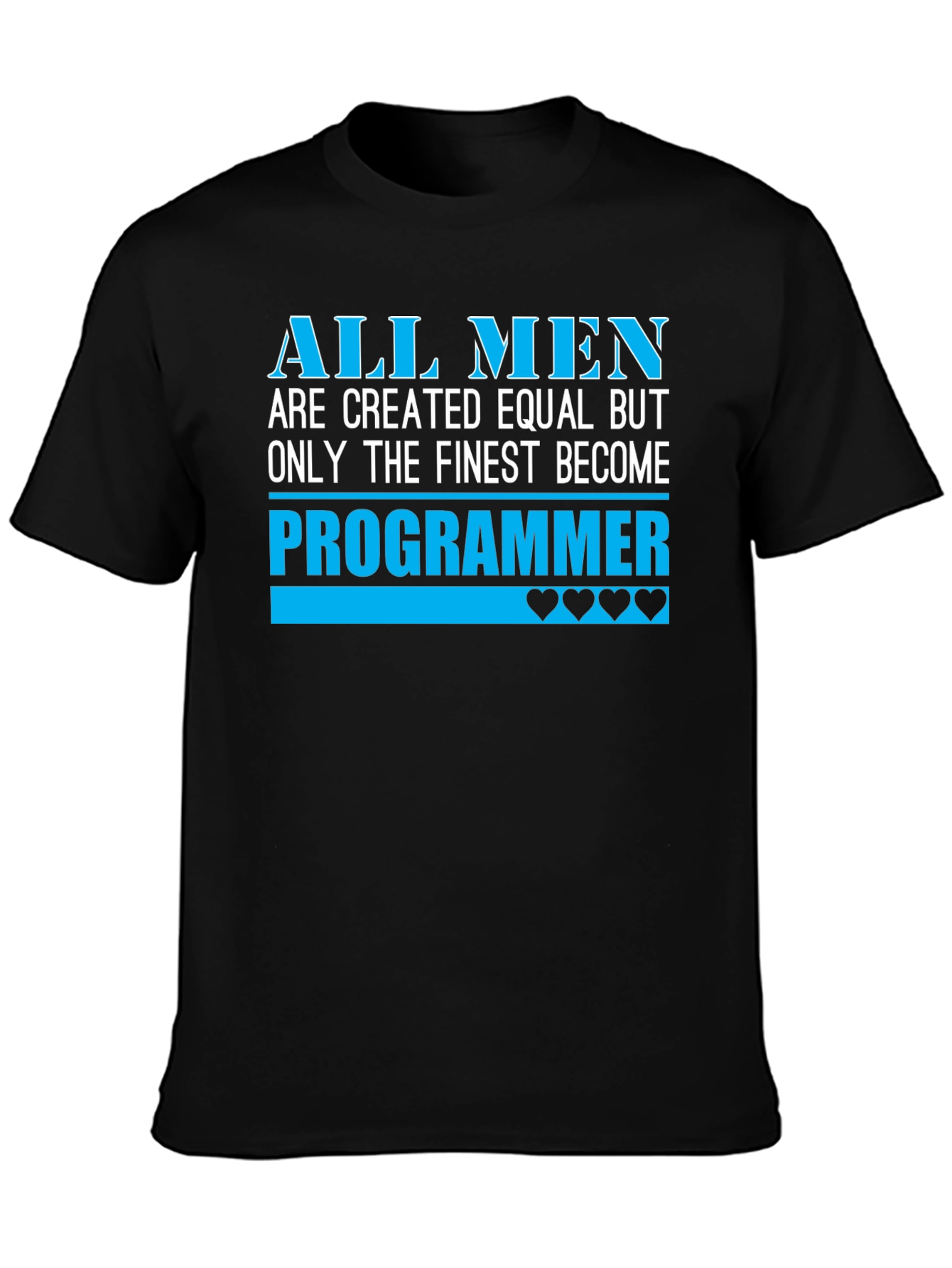 Finest Programmer Graphic T-Shirt - Black