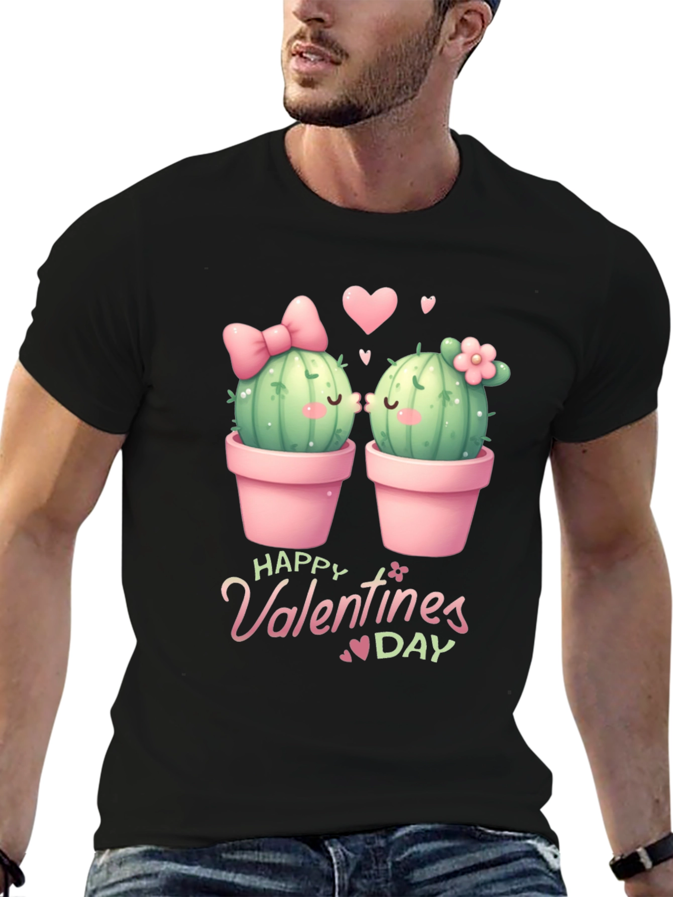 Cactus Valentines Day Graphic Tee