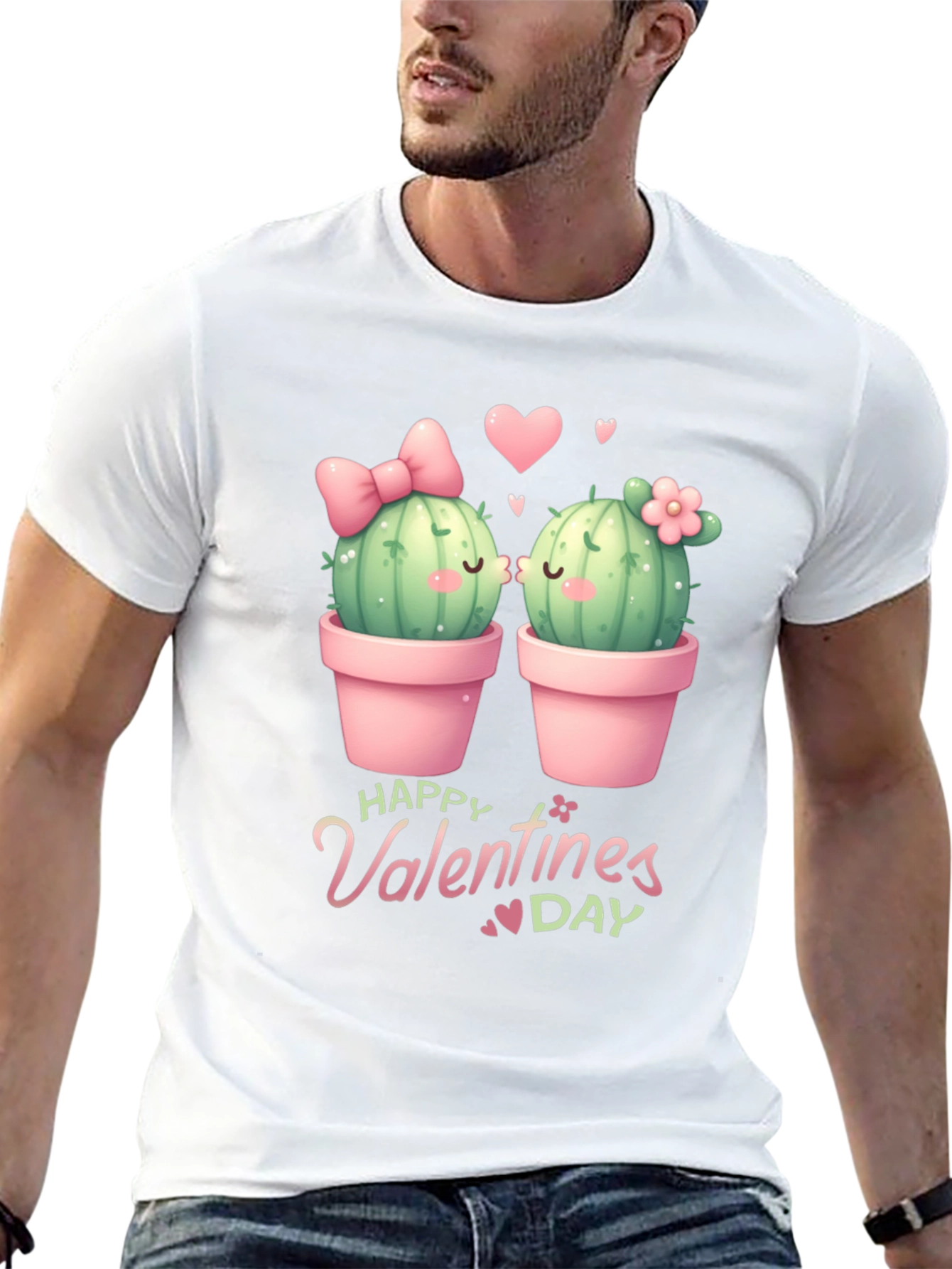 Cactus Valentines Day Graphic Tee