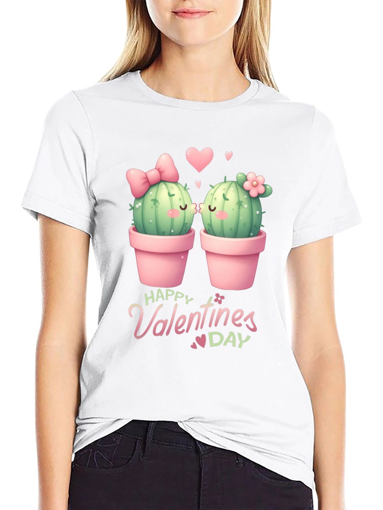 Cactus Valentines Day Graphic Tee