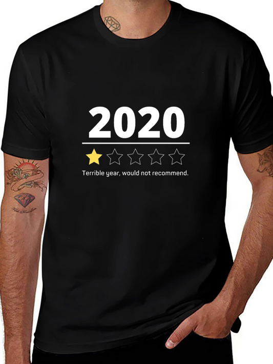 2020 One Star Review Graphic Tee - Black T-Shirt