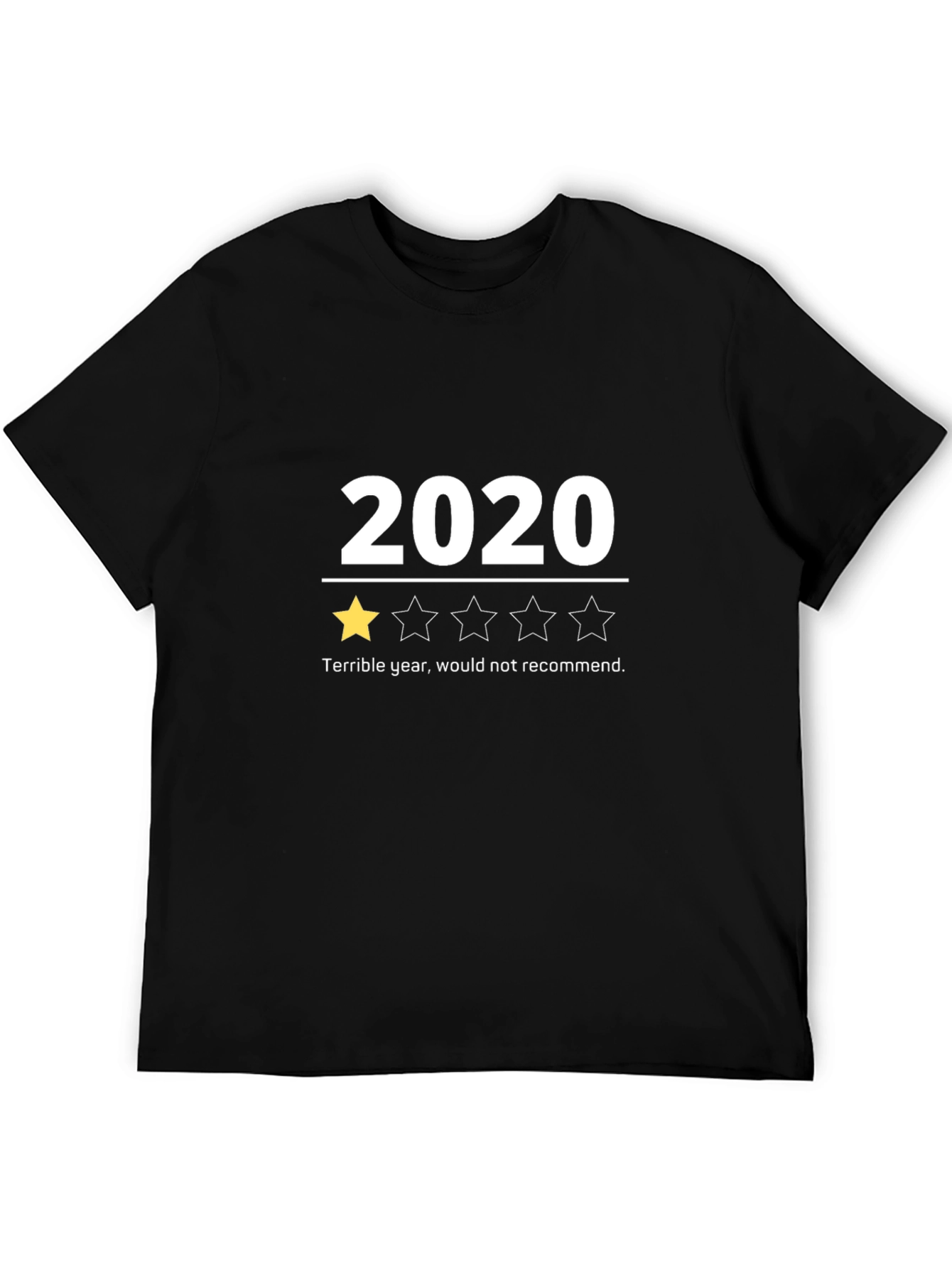 2020 One Star Review Graphic Tee - Black T-Shirt