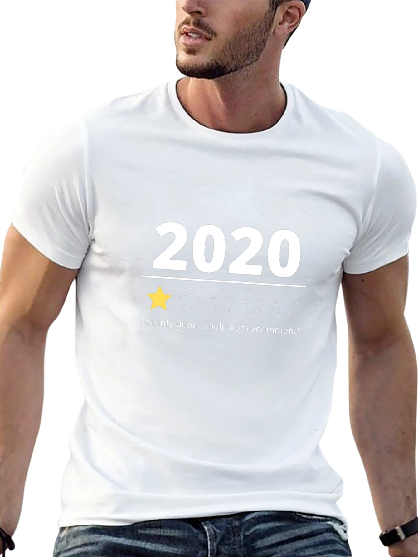 2020 One Star Review Graphic Tee - Black T-Shirt