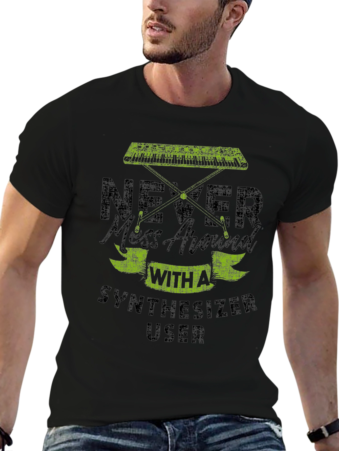 Never Mess With Synthesizer User Graphic T-Shirt