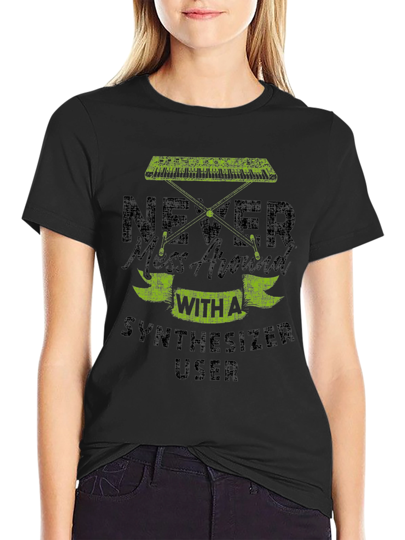 Never Mess With Synthesizer User Graphic T-Shirt