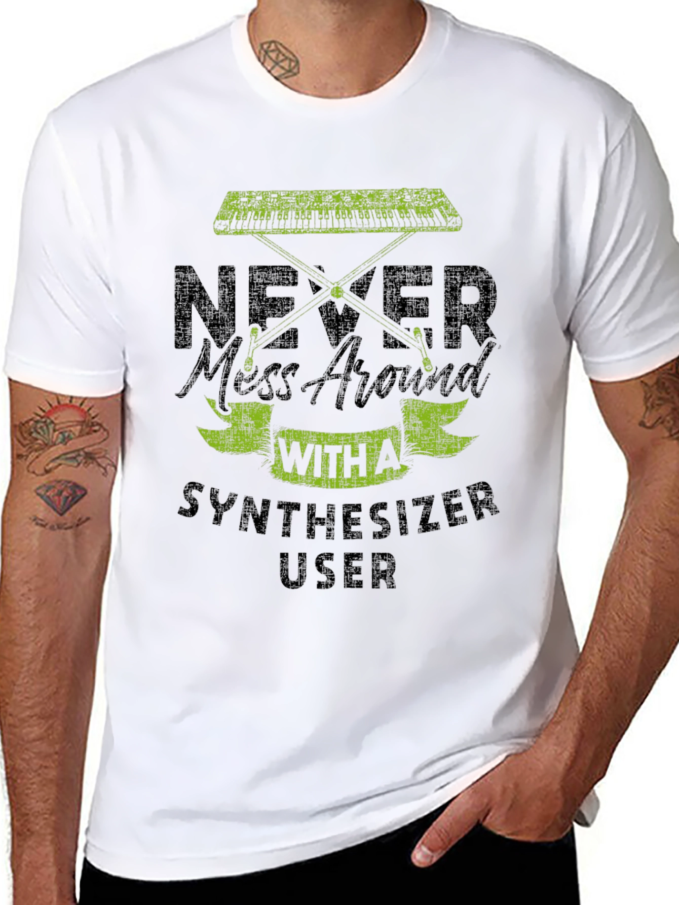 Never Mess With Synthesizer User Graphic T-Shirt