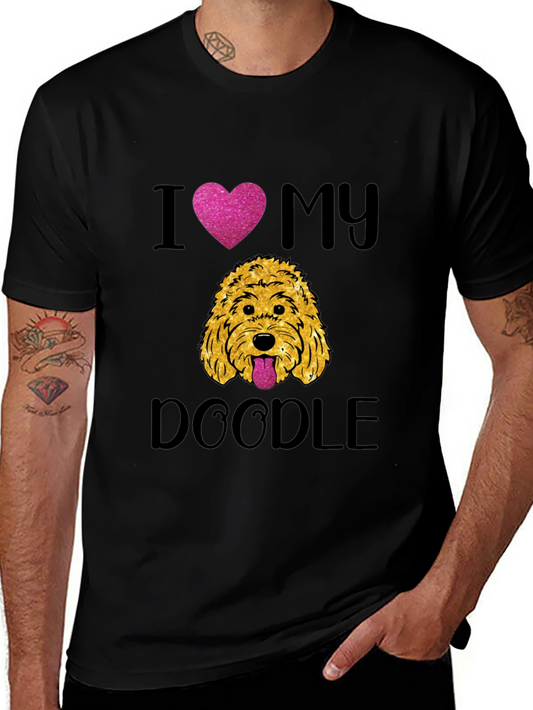 I Heart My Doodle T-Shirt - Cute Dog Lover Tee