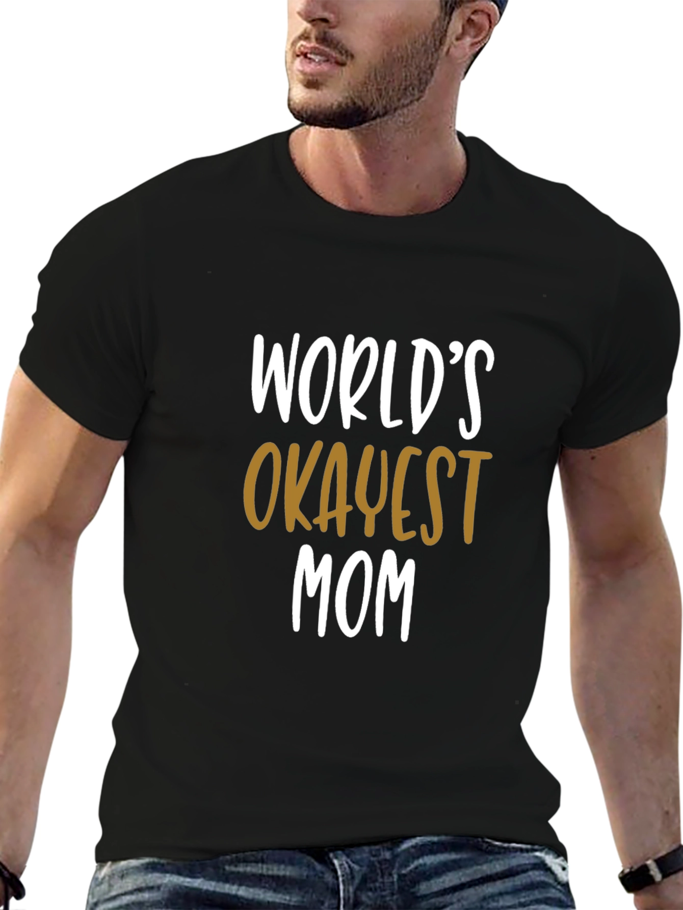 Worlds Okayest Mom T-Shirt - Funny Gift