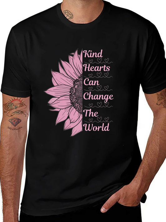 Kind Hearts Sunflower Graphic T-Shirt