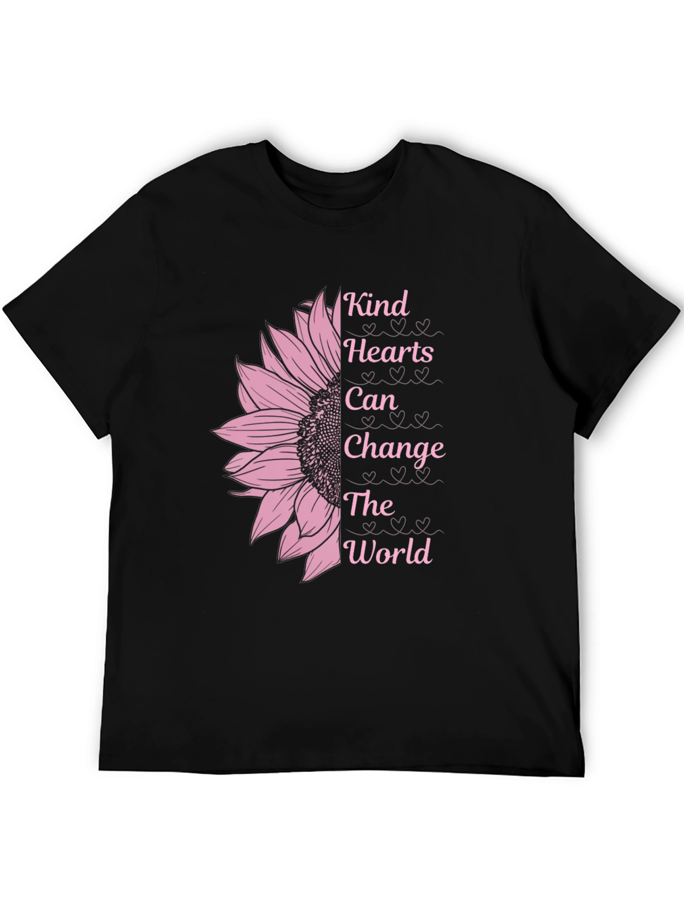Kind Hearts Sunflower Graphic T-Shirt
