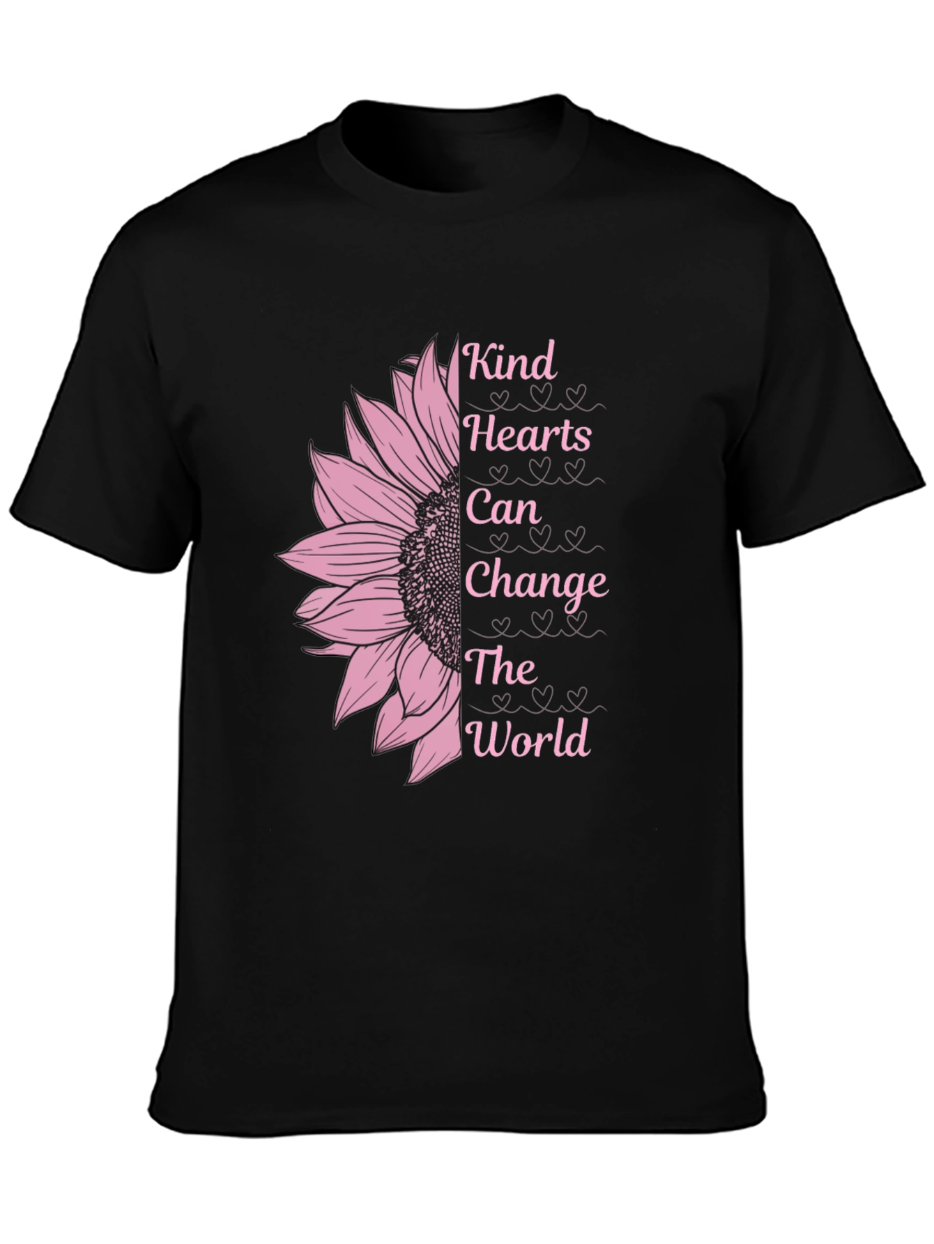 Kind Hearts Sunflower Graphic T-Shirt