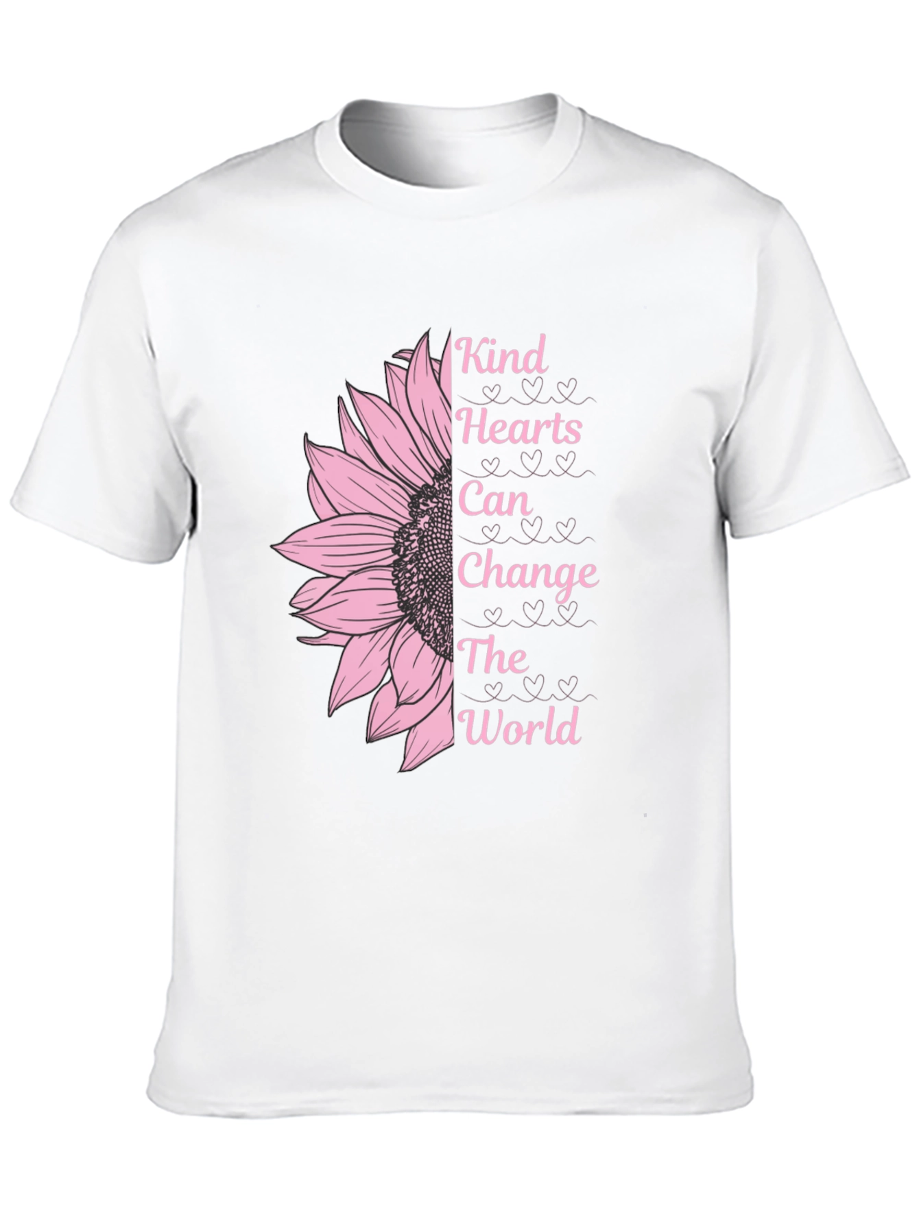 Kind Hearts Sunflower Graphic T-Shirt