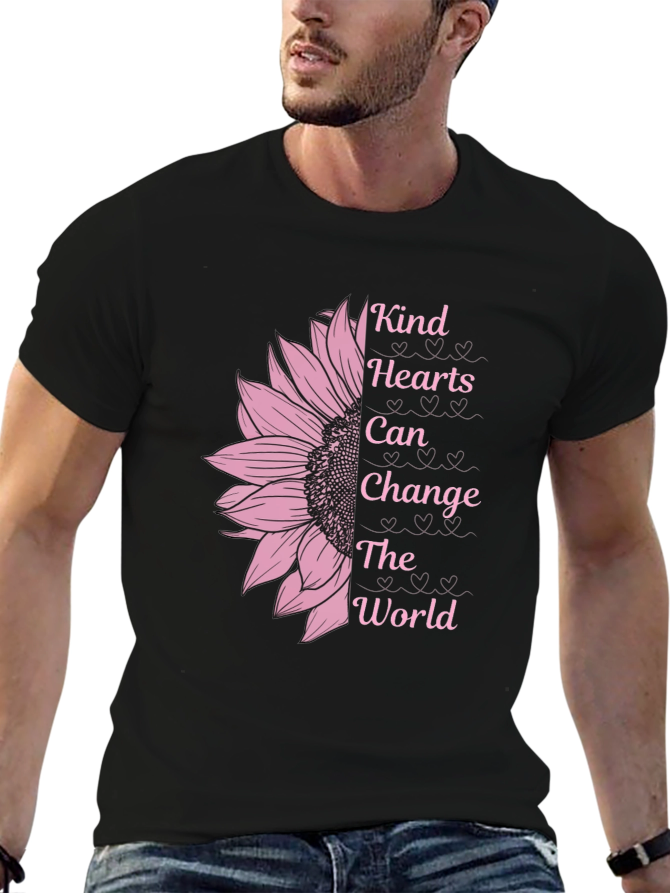 Kind Hearts Sunflower Graphic T-Shirt