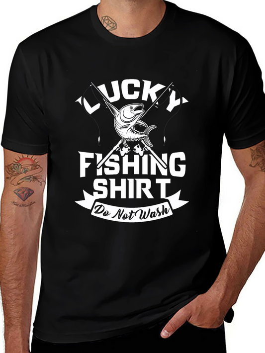 Lucky Fishing Shirt: Do Not Wash Novelty Tee