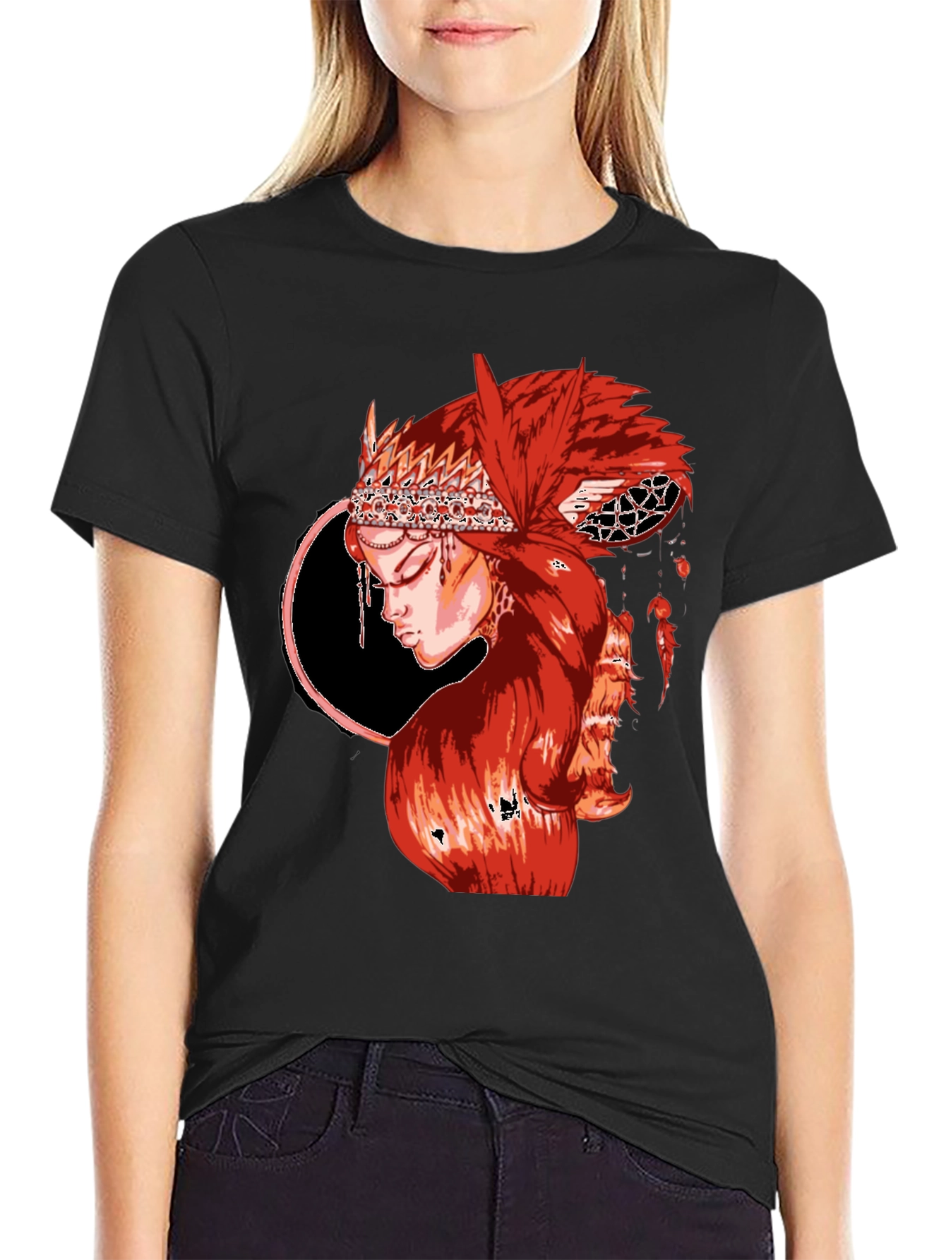 Red Haired Woman Graphic T-Shirt