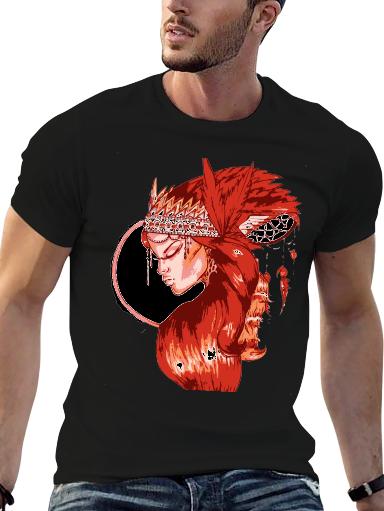 Red Haired Woman Graphic T-Shirt