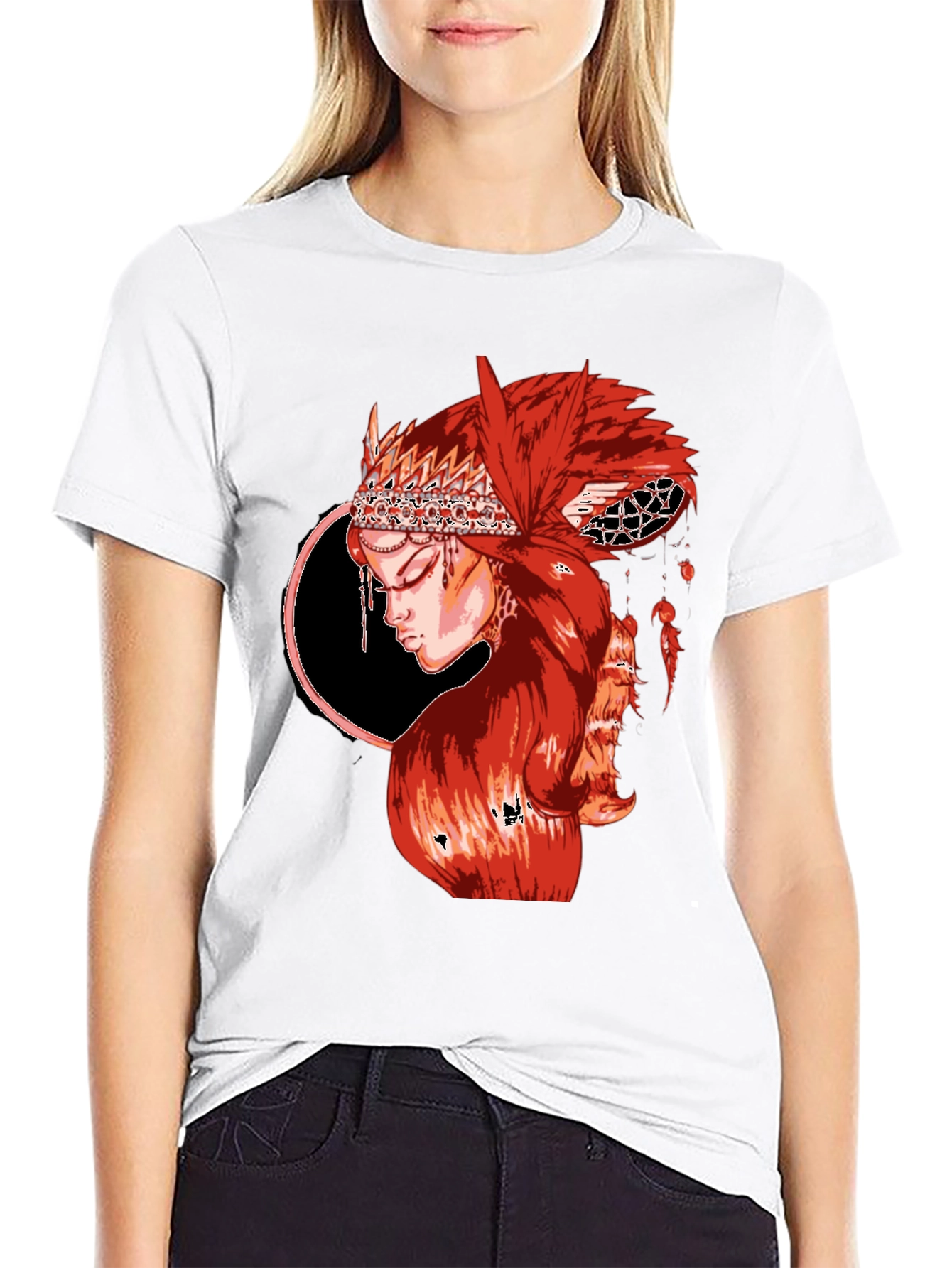 Red Haired Woman Graphic T-Shirt