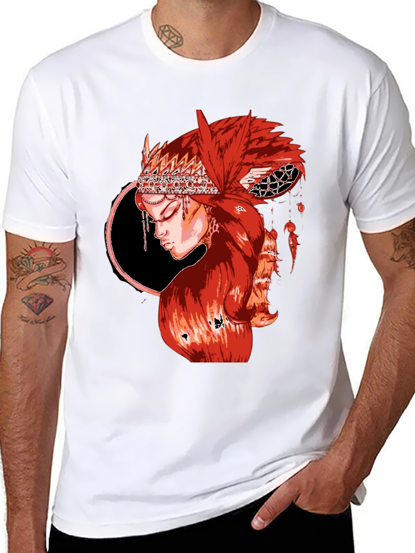 Red Haired Woman Graphic T-Shirt