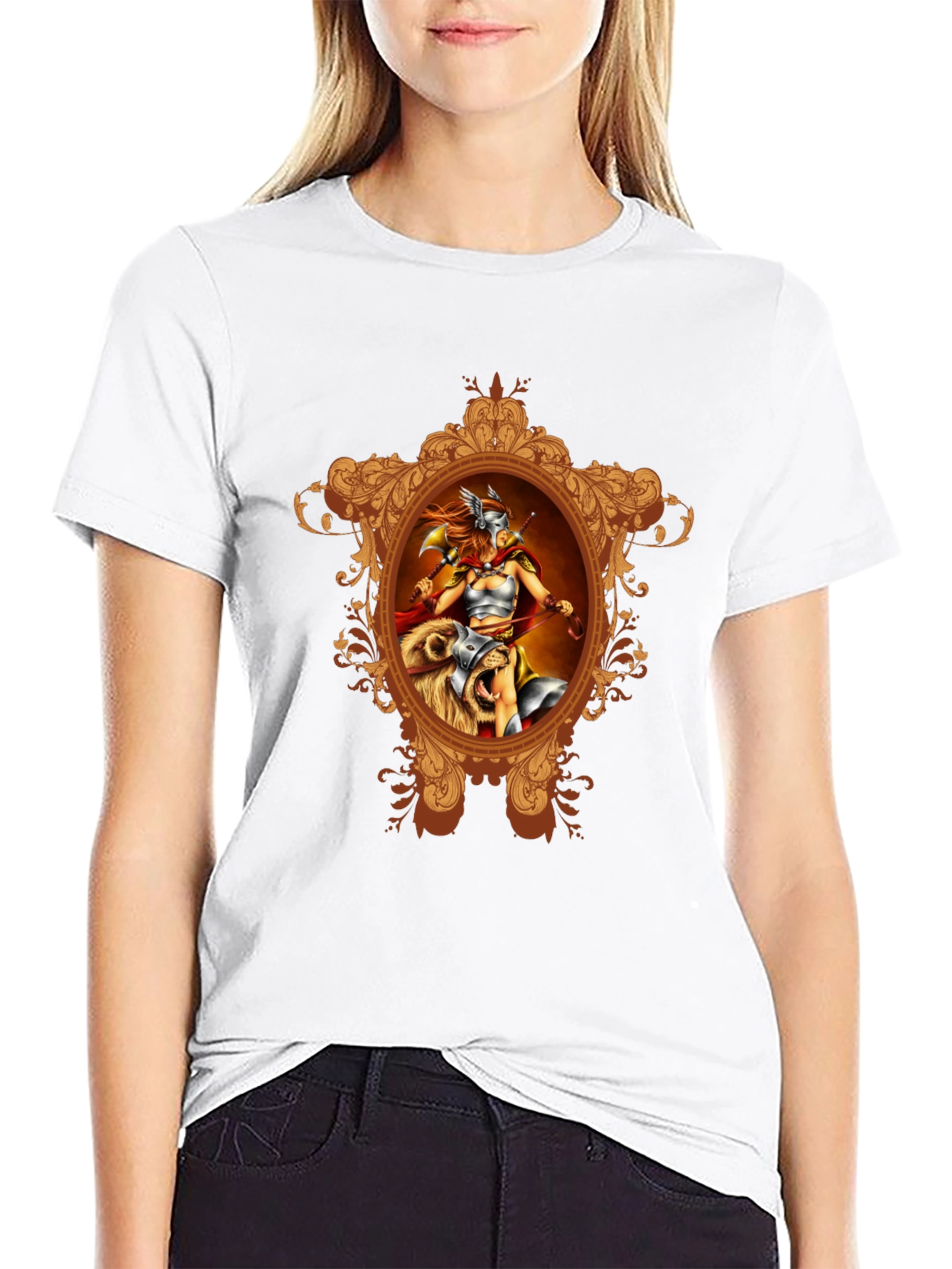 Viking Warrior Graphic Black T-Shirt
