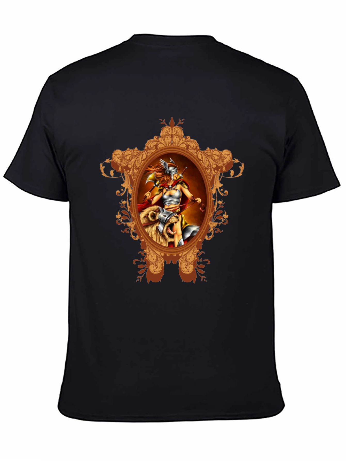 Viking Warrior Graphic Black T-Shirt