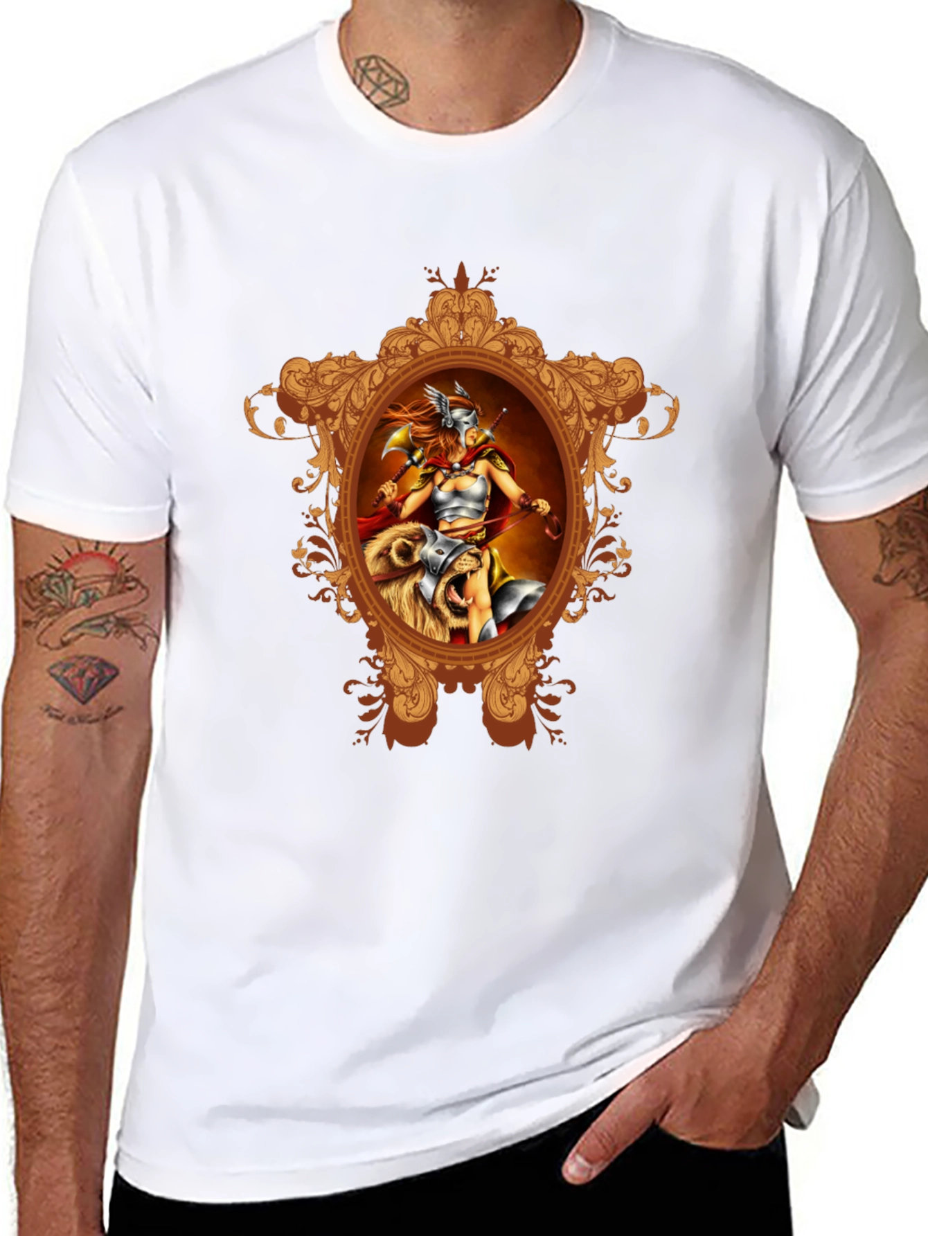 Viking Warrior Graphic Black T-Shirt