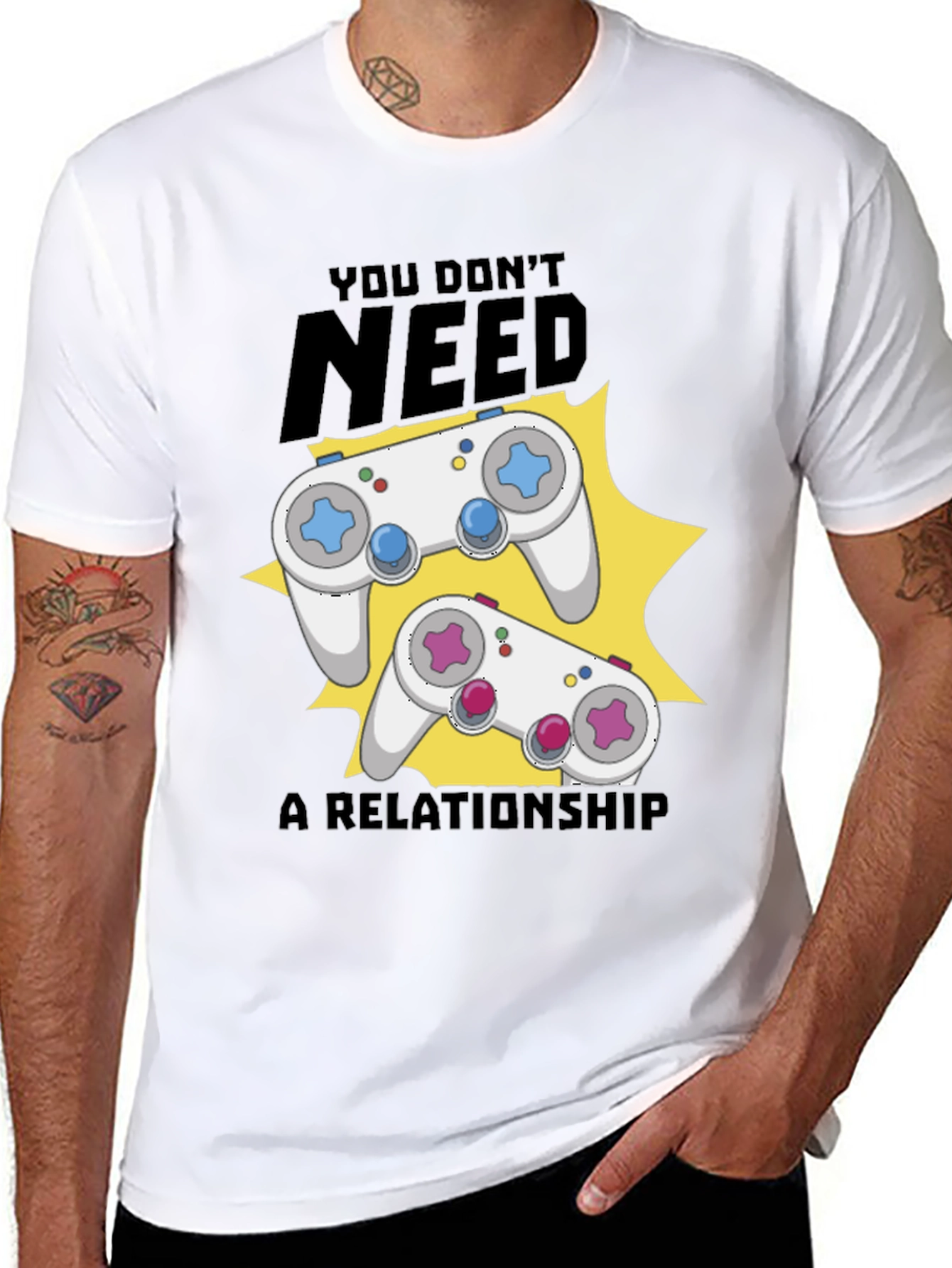 Funny Gamer T-Shirt: You Dont Need A Relationship!