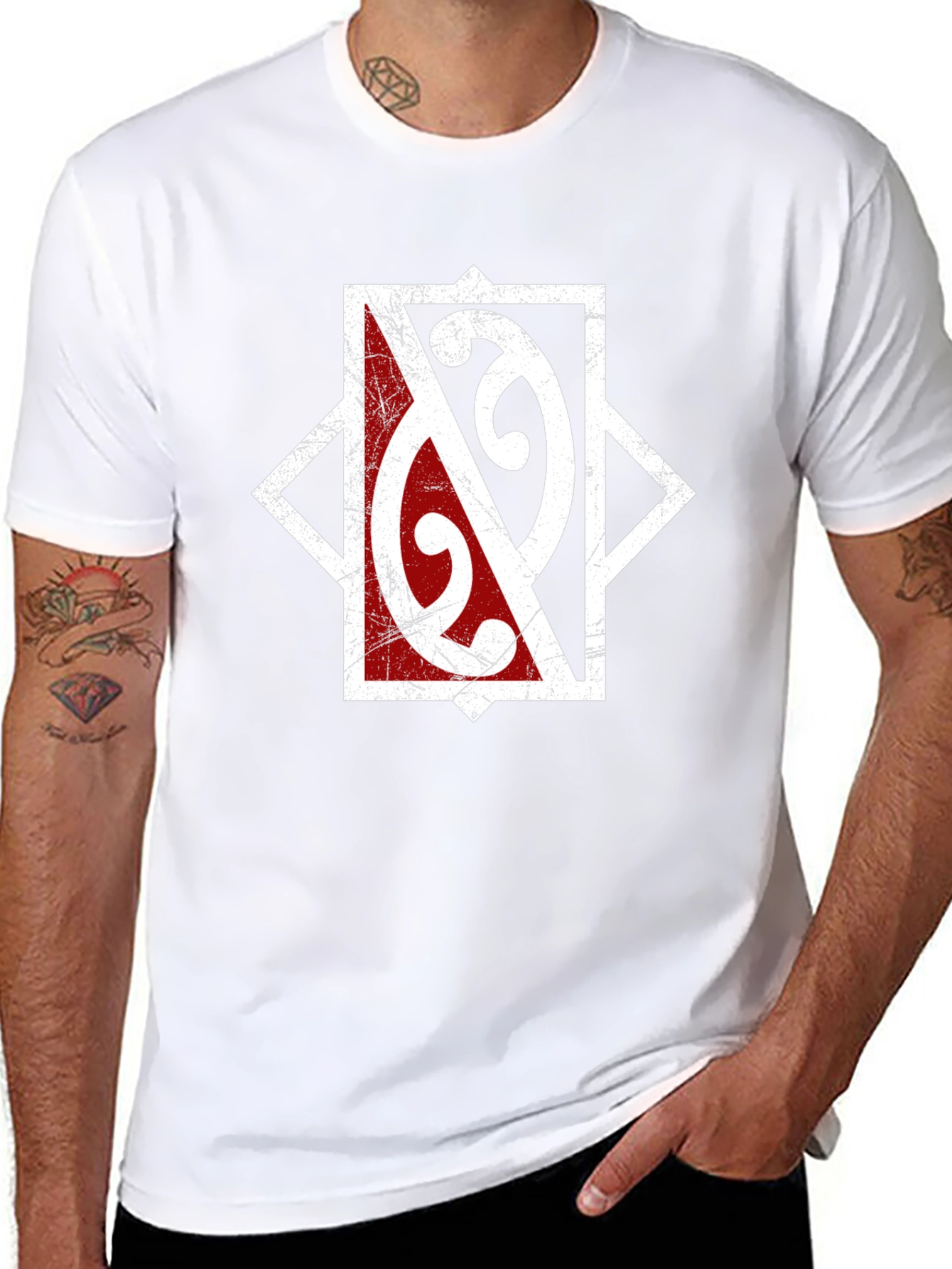 Distressed Graphic Tee - Edgy Streetwear