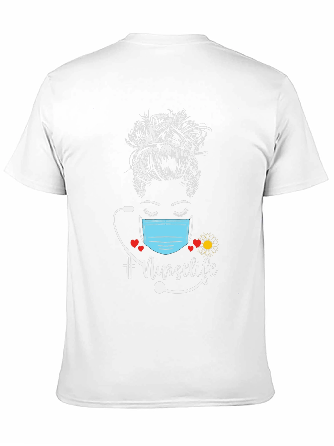 Nurse Life Messy Bun T-Shirt