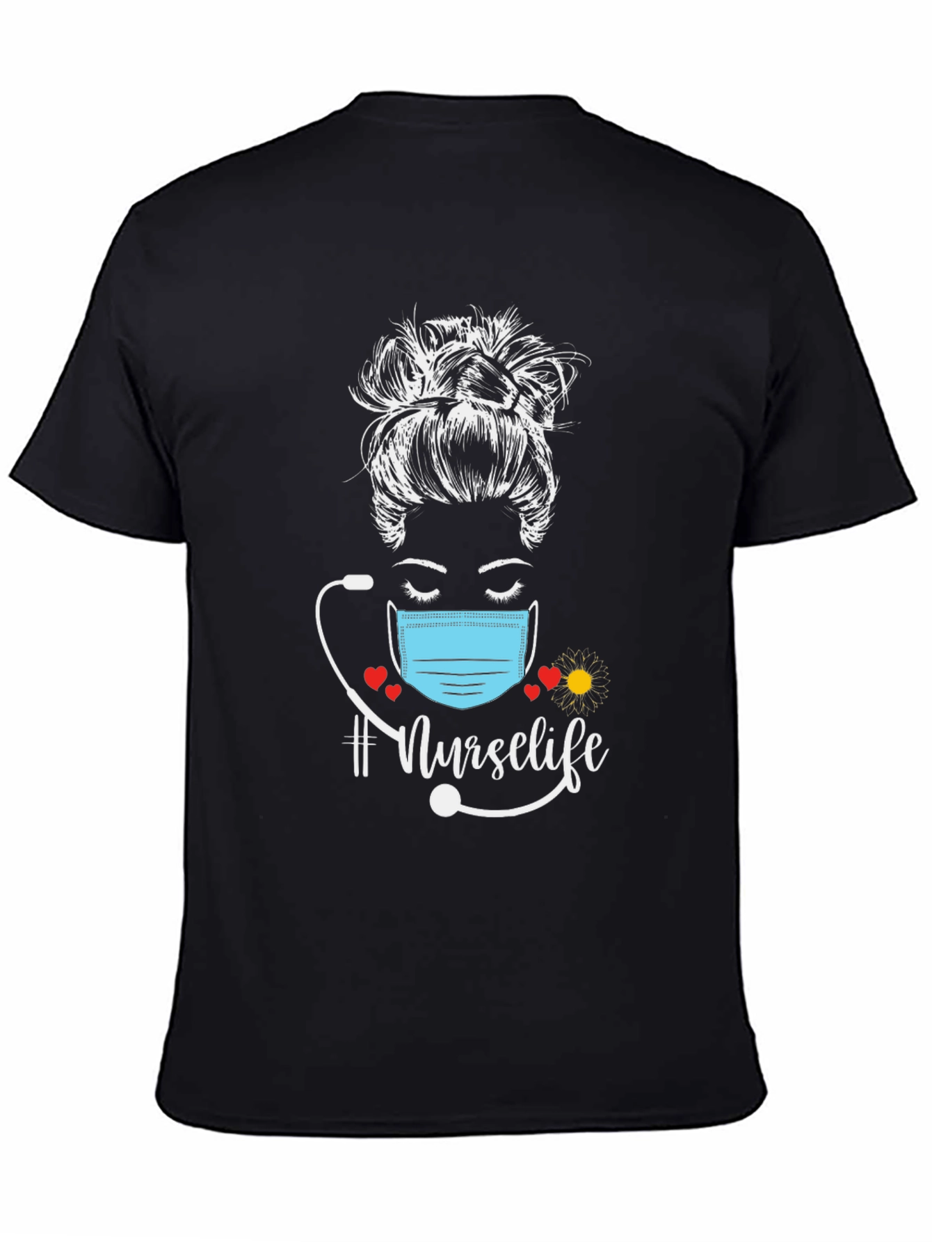 Nurse Life Messy Bun T-Shirt