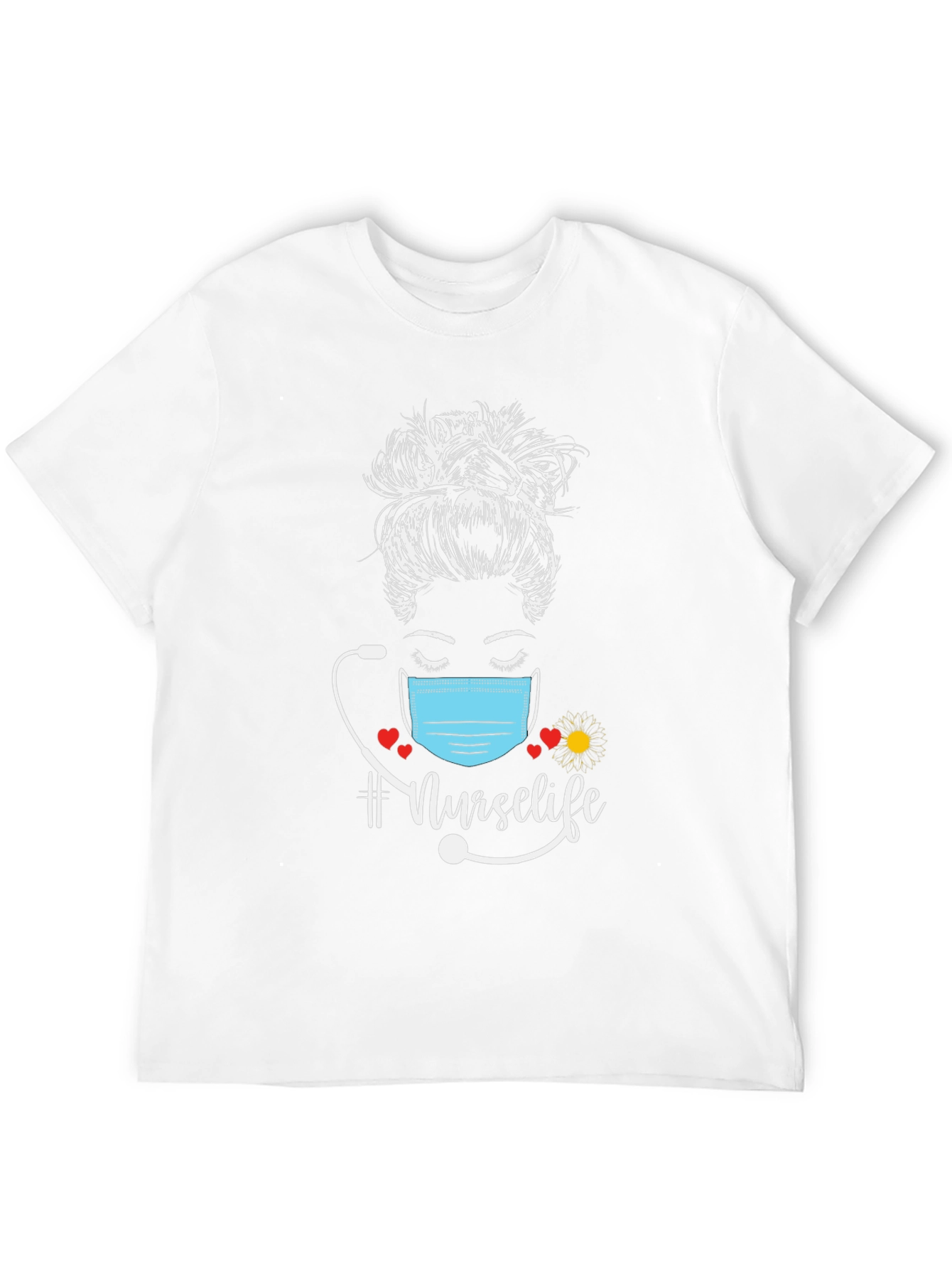 Nurse Life Messy Bun T-Shirt