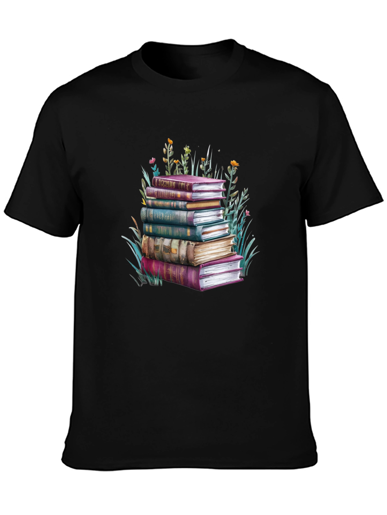 Book Stack Graphic Tee - Readers Delight