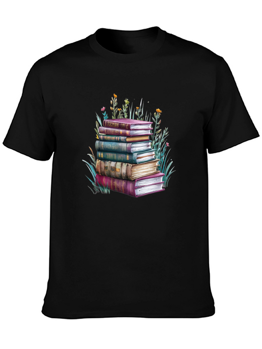 Book Stack Graphic Tee - Readers Delight