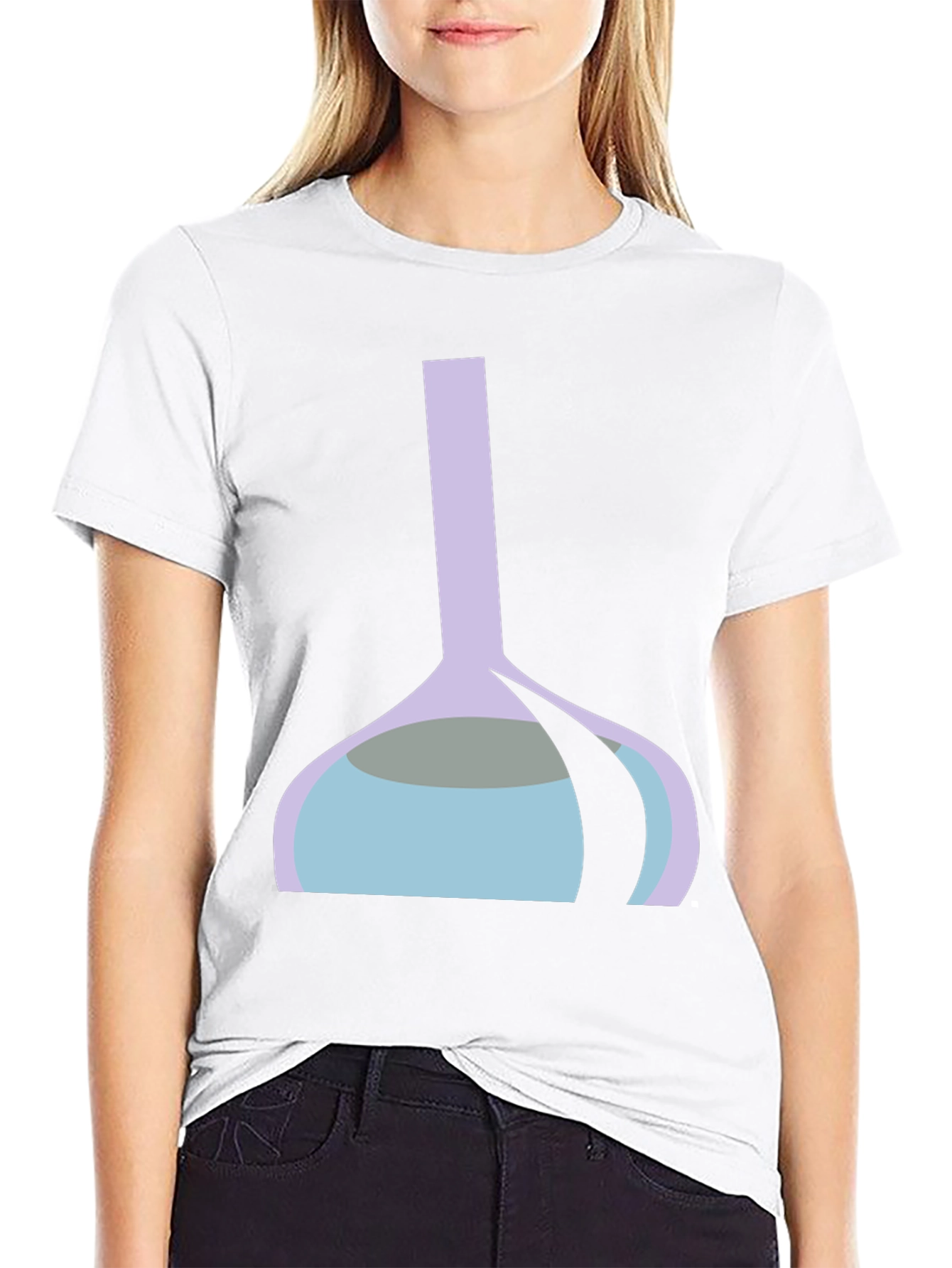 Funky Lab Beaker Graphic Tee - Black