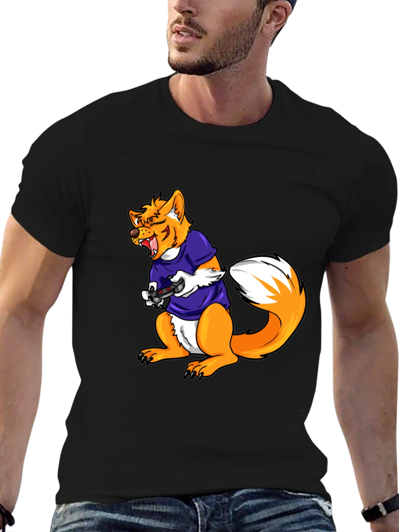 Gamer Fox Graphic Tee