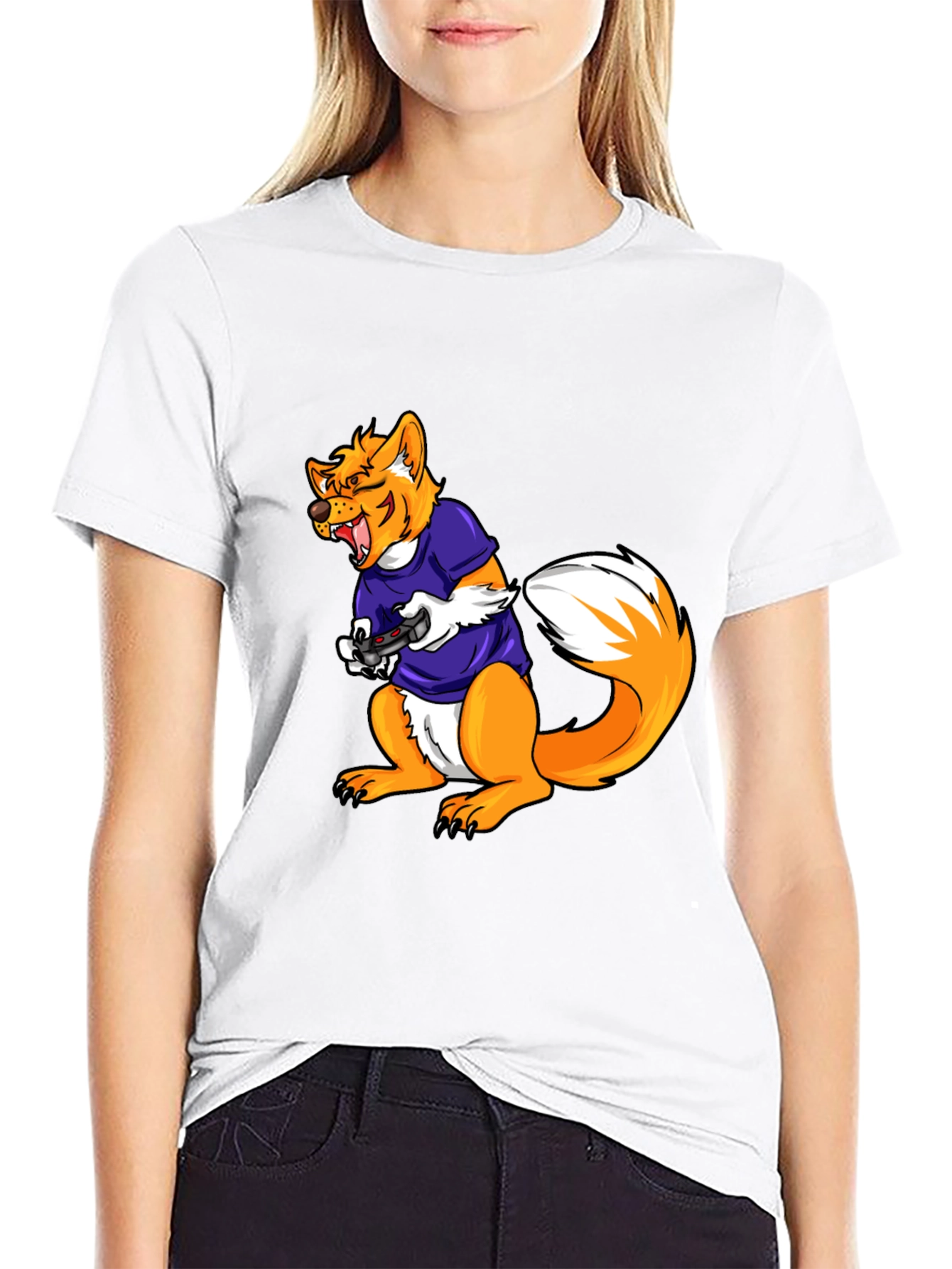 Gamer Fox Graphic Tee