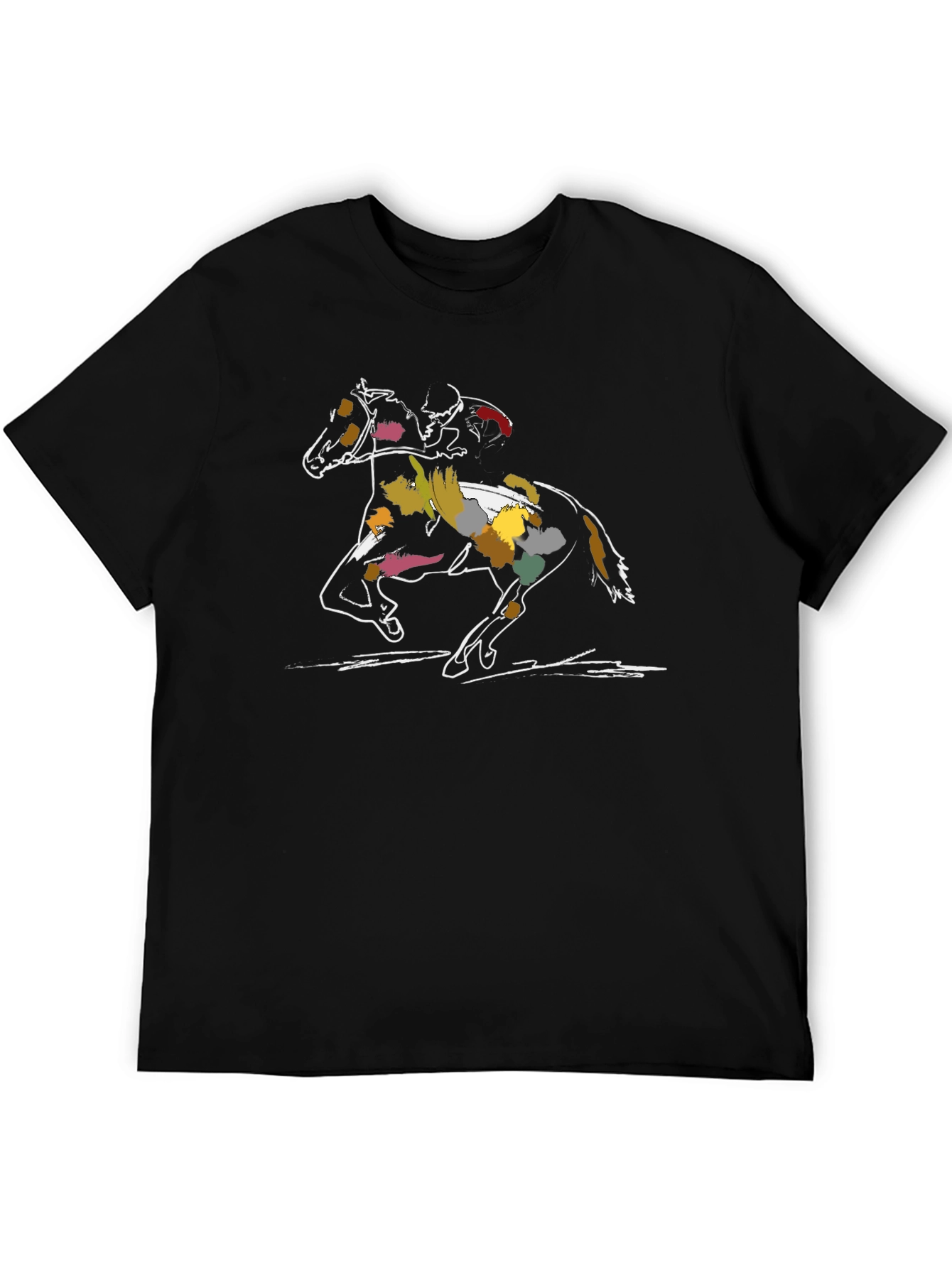 Horse Racing T-Shirt - Artistic Design