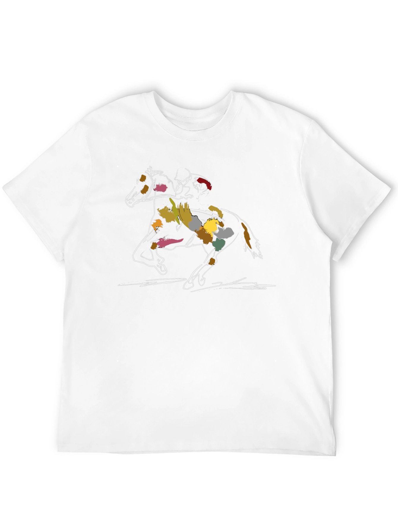 Horse Racing T-Shirt - Artistic Design