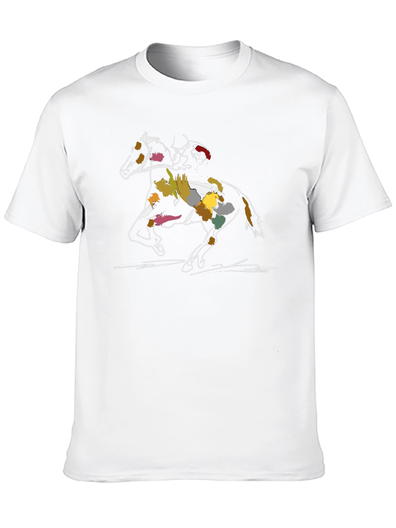 Horse Racing T-Shirt - Artistic Design