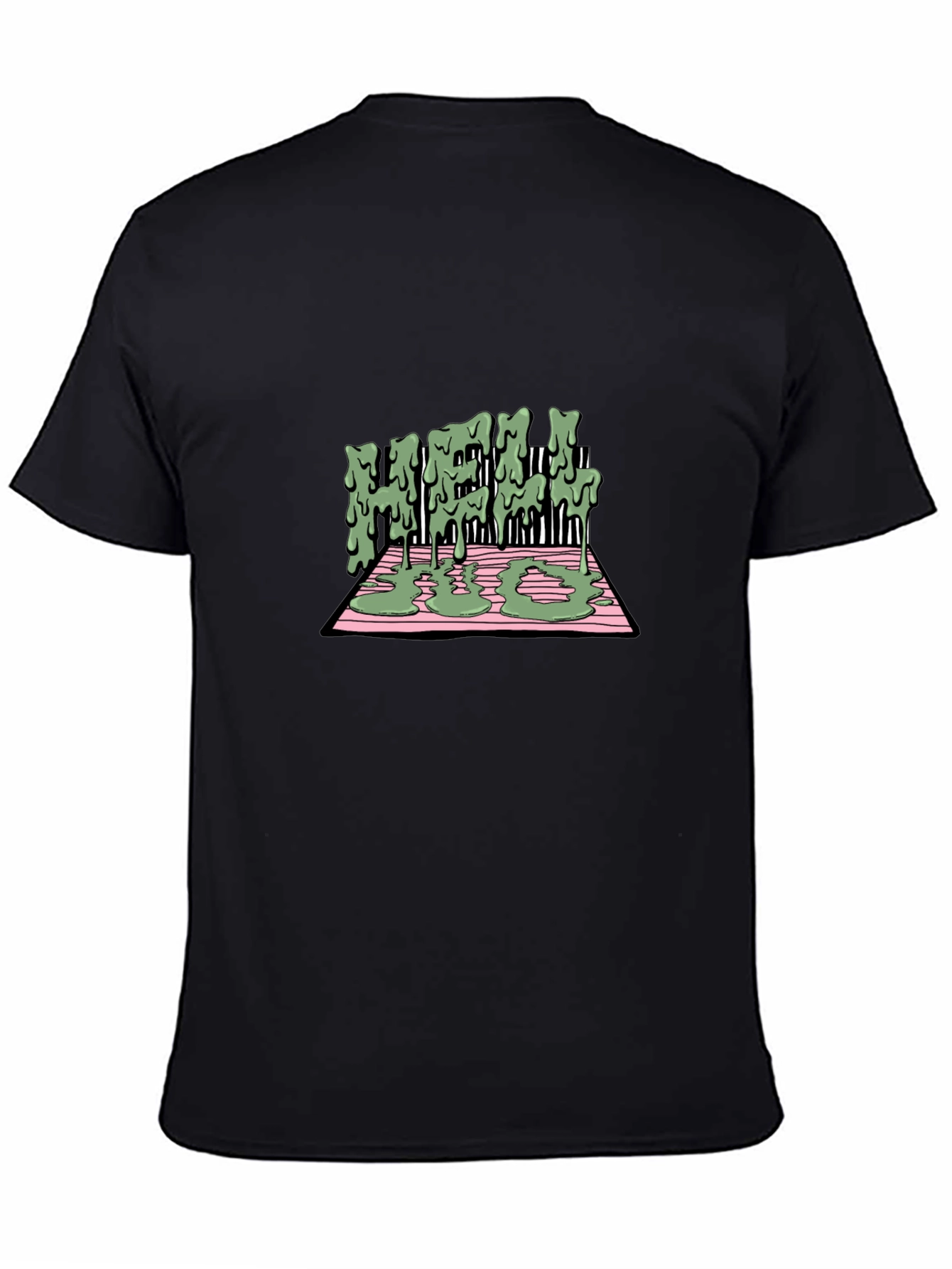 Melting Text Graphic Tee - Cool Streetwear T-Shirt