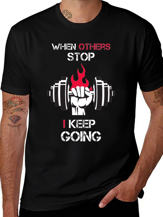 Motivational Gym T-Shirt - Keep Going