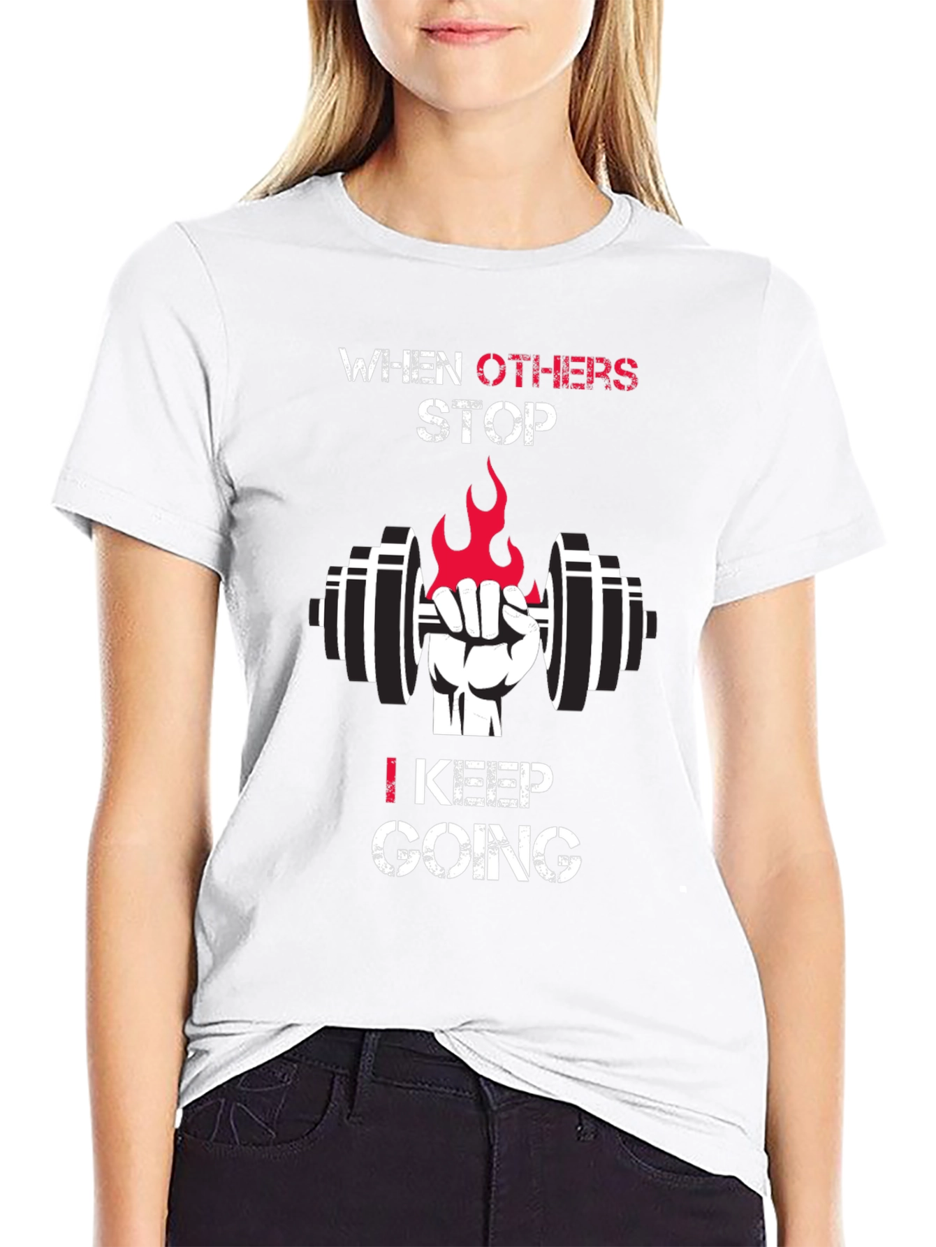 Motivational Gym T-Shirt - Keep Going
